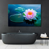 Lotus Flower in the Pond Canvas Print SKU 10341