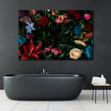 Creative Mockup of Flowers and Leaves Canvas Print SKU 10355