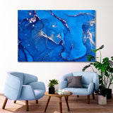 The Best Blue Abstract Canvas Print SKU 10235