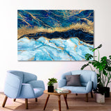 Abstract Background Blue Marble Canvas Print SKU 10812