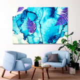 Abstract Painting with Leaves Canvas Print SKU 10219