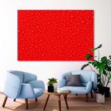 Water Droplets on Red Background Canvas Print SKU 10192