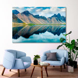 Mountains on the Icelandic Coast Canvas Print SKU 10512