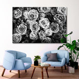 Black and White Roses Canvas Print SKU 10115