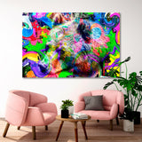 Bear Head Graffiti Canvas Print SKU 10328