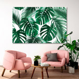 Tropical Leaves Wall Decor, Canvas Print SKU 10454