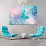 Azure Abstract Canvas Print SKU 10251