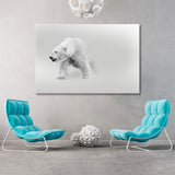 Polar Bear Black and White Canvas Print SKU 10270