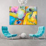 Abstract Colorful Watercolor Canvas Print SKU 10724