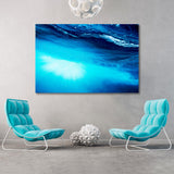 Seabed With Blue Wave Canvas Print SKU 10400