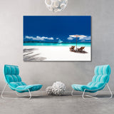 Beach in the Caribbean Canvas Print SKU 10428