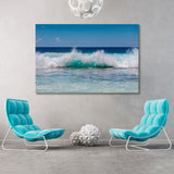 Wave with White Foam Canvas Print SKU 10915