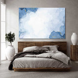 Splash Blue Watercolor Canvas Print SKU 10874