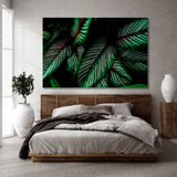 Dark Green Leaves Canvas Print SKU 10175