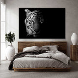 Black and White Tiger Canvas Print SKU 10131