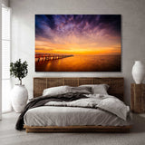 Sunrise Safety Harbor Canvas Print SKU 10445