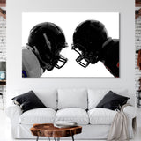 Football Players Face to Face Canvas Print SKU 10399