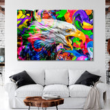 Eagle Head Graffiti Canvas Print SKU 10327