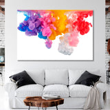 Splash of Сolored Paint in Water Canvas Print SKU 10212