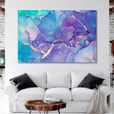 Abstract Interweaving of Blue and Gold Canvas Print SKU 10226