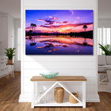 Sunset on the Tropical Island Canvas Print SKU 10403