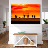 Beach Volleyball Evening Canvas Print SKU 10473