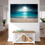 Night Beach Seychelles Canvas Print SKU 10388