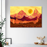 Abstract Mountain Landscape Canvas Print SKU 10313