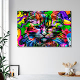 Cat Сolorful lustration Canvas Print SKU 10299