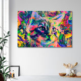 Cat Head Graffiti Canvas Print SKU 10323