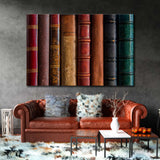 Old Leather Books Canvas Print SKU 10728