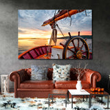 Sailboat at Sunset Canvas Print SKU 10588