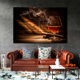 Whiskey and Cigar Canvas Print SKU 10443