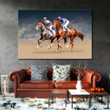 Two Horse Racing Canvas Print SKU 10835