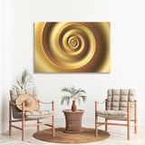 Golden Spiral 3D Background Canvas Print SKU 10827