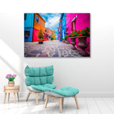 Colorful Burano Island Canvas Print SKU 10789