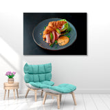 Croissant with Sausage and Avocado Canvas Print SKU 10749