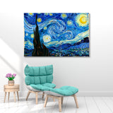 Starry Night Vincent Van Gogh Canvas Print SKU 10882