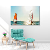 Pair of Windsurfers Canvas Print SKU 10500