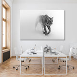 Tiger in Foggy Background Canvas Print SKU 10291