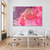 Abstract Multicolored Marble Texture Canvas Print SKU 10215