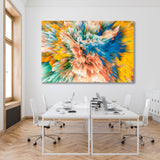 Flash of Сolored Rays Abstract Canvas Print SKU 10218