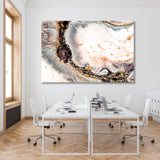 Abstract Powdery Coral Canvas Print SKU 10200