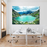 Beautiful Pass Saint Bernard Canvas Print SKU 10901