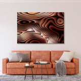 Curved Lines 3d Canvas Print SKU 10169