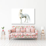 Mythical White Unicorn Canvas Print SKU 10864