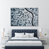 Snow Covered Trees and Road Canvas Print SKU 10720