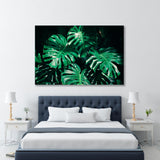 Green Tropical Leaves Canvas Print SKU 10732