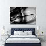 Monochrome Metallic Black and White Canvas Print SKU 10183