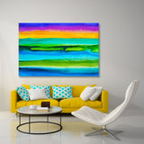 Abstract with Colored Stripes Canvas Print SKU 10725